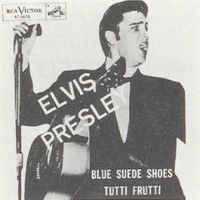 Обложка сингла «Blue Suede Shoes» (Элвиса Пресли, 1956)