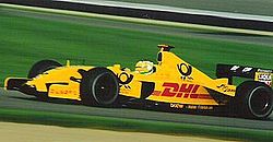 Физикелла за рулём Jordan EJ12 Гран-при США 2002