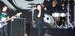 My Chemical Romance на выступлении в Перте, Австралия 4 февраля 2007 года.