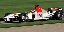 BAR 005 Жака Вильнёва на Гран-при США 2003
